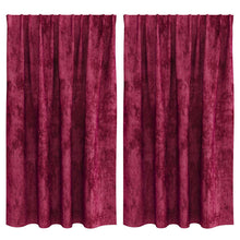 Gordijn Met Gordijnen 2 Pcs Fluweel Wijnrood 140 x 140 cm