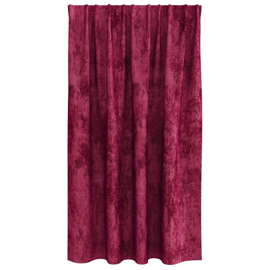 Gordijn Met Gordijnen 2 Pcs Fluweel Wijnrood 140 x 140 cm