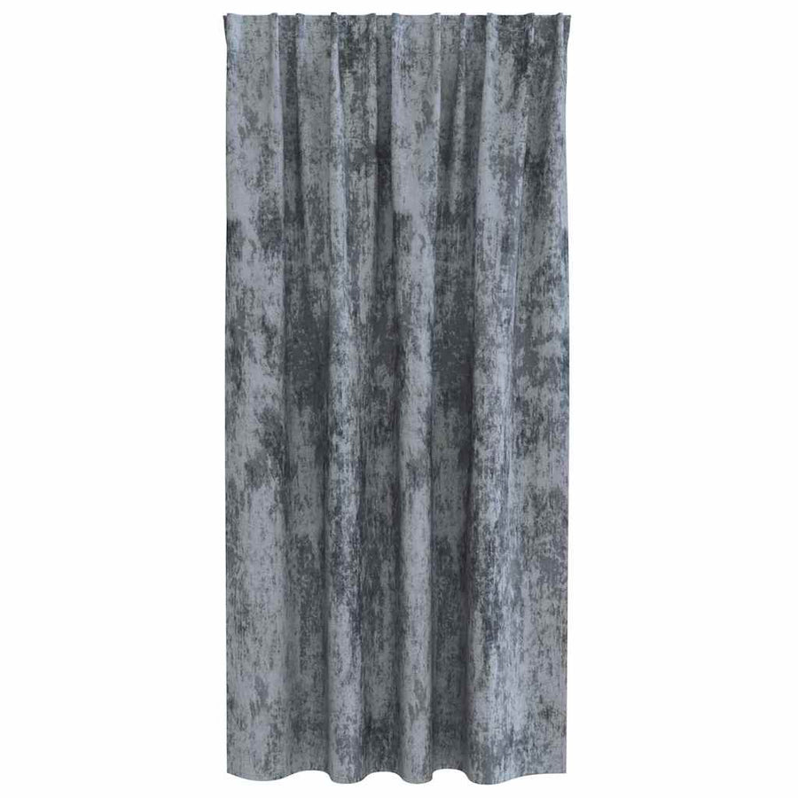 Velvet Gordijnen 2 pcs Zilvergrijs 175 x 140 cm Fluweel