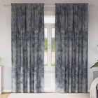 Gordijnen 245x140 cm zilvergrijs fluweel