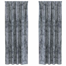 Velvet Gordijnen 2 pcs Zilvergrijs 245 x 140 cm Fluweel