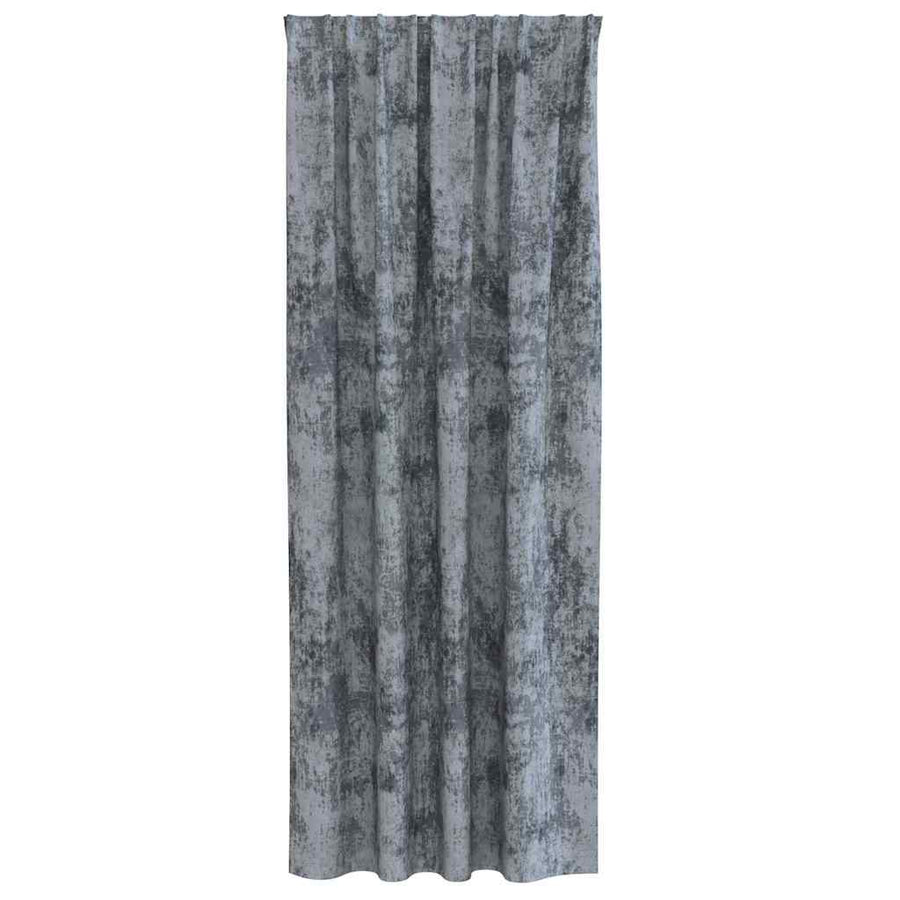 Velvet Gordijnen 2 pcs Zilvergrijs 245 x 140 cm Fluweel