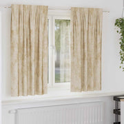 Gordijnen 2 stuks crème 175 x 140 cm fluweel