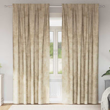 Velvet Gordijnen met gordijnen 2 pcs Crème 245 x 140 cm Fluweel