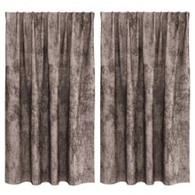Velvet Gordijnen 2 pcs Cappuccino 140 x 140 cm Fluweel