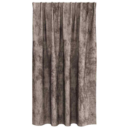 Velvet Gordijnen 2 pcs Cappuccino 140 x 140 cm Fluweel