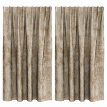 Velvet Gordijnen 2 pcs champagne 140 x 140 cm Fluweel
