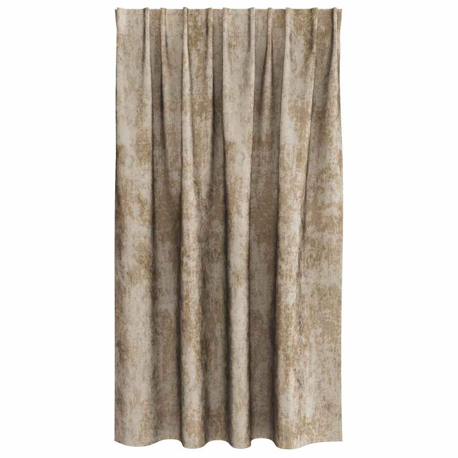 Velvet Gordijnen 2 pcs champagne 140 x 140 cm Fluweel