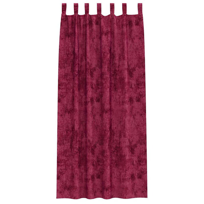 Velvet Gordijnen 2 pcs Wijnrood 260 x 140 cm Fluweel