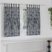 Gordijnen 140x140 cm zilvergrijs fluweel 2 stuks