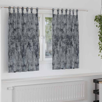 Velvet Gordijnen 2 pcs Zilvergrijs 140 x 140 cm Fluweel