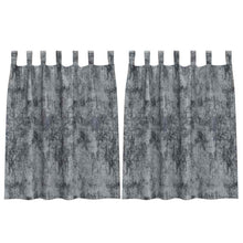 Velvet Gordijnen 2 pcs Zilvergrijs 140 x 140 cm Fluweel