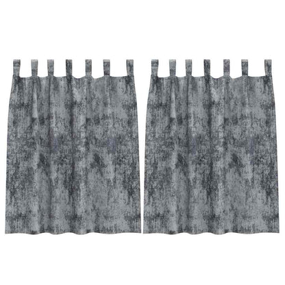 Velvet Gordijnen 2 pcs Zilvergrijs 140 x 140 cm Fluweel