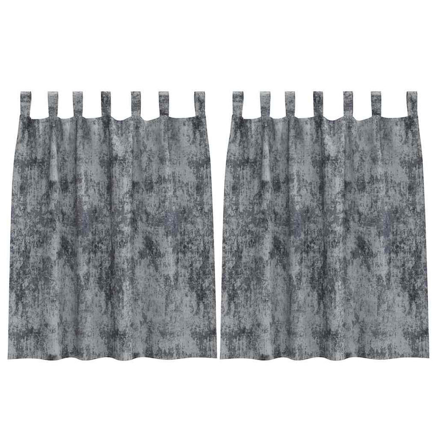 Velvet Gordijnen 2 pcs Zilvergrijs 140 x 140 cm Fluweel