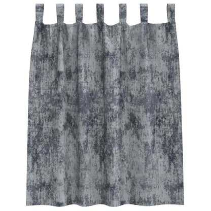 Velvet Gordijnen 2 pcs Zilvergrijs 140 x 140 cm Fluweel