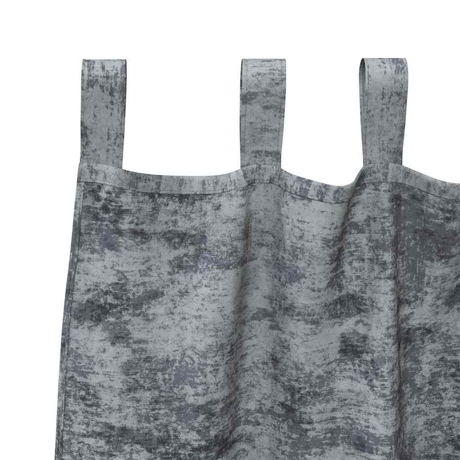 Velvet Gordijnen 2 pcs Zilvergrijs 225 x 140 cm Fluweel