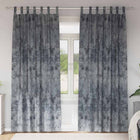 Gordijnen 2 stuks 225x140 cm zilvergrijs fluweel