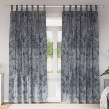 Velvet Gordijnen 2 pcs Zilvergrijs 225 x 140 cm Fluweel