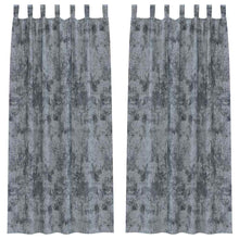Velvet Gordijnen 2 pcs Zilvergrijs 225 x 140 cm Fluweel