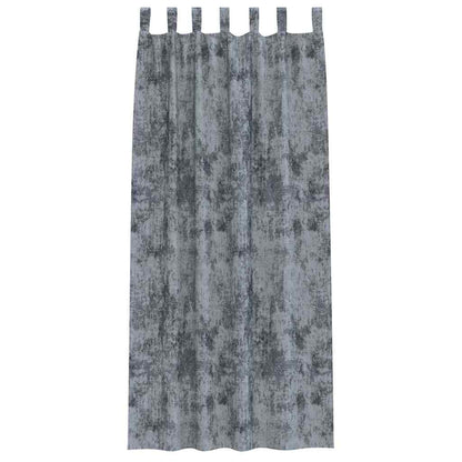 Velvet Gordijnen 2 pcs Zilvergrijs 225 x 140 cm Fluweel