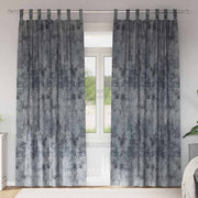 Gordijnen fluweel 260x140 cm zilvergrijs (2 stuks)