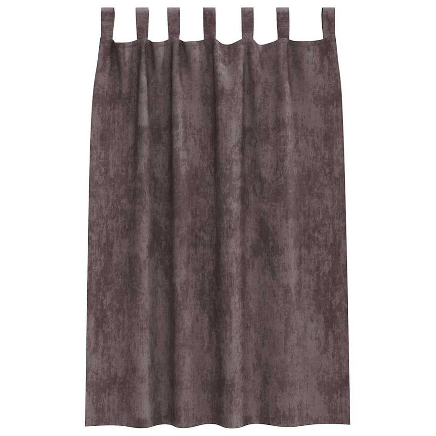 Velvet Gordijnen met gordijnen 2 pcs Bruin 175 x 140 cm Fluweel