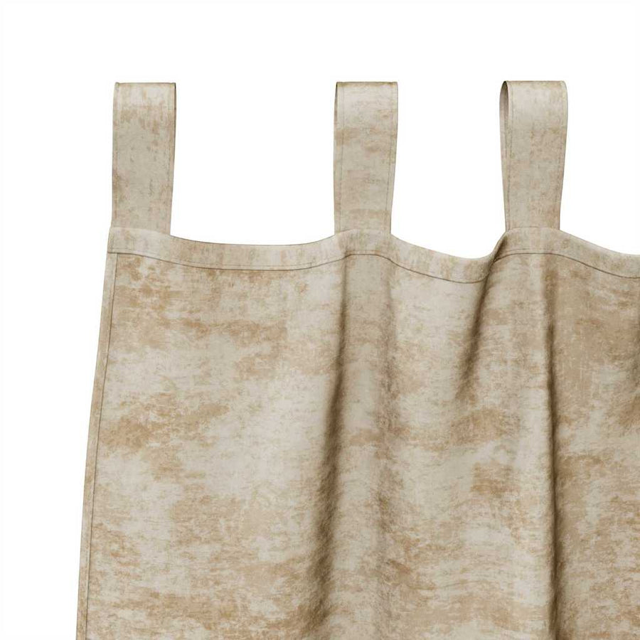 Velvet Gordijnen met gordijnen 2 pcs Crème 245 x 140 cm Fluweel