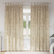 Gordijnen fluweel crème 245 x 140 cm 2 stuks