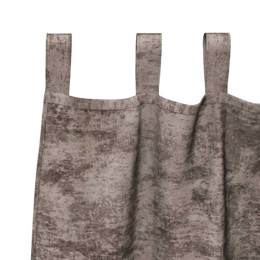 Velvet Gordijnen 2 pcs Cappuccino 245 x 140 cm Fluweel