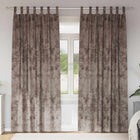 Velvet Curtains 2 pcs Cappuccino 245 x 140 cm
