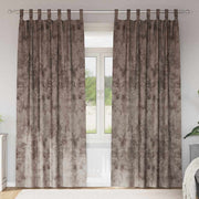 Gordijnen 2 stuks cappuccino 245x140 cm fluweel