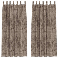Velvet Gordijnen 2 pcs Cappuccino 245 x 140 cm Fluweel