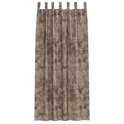 Velvet Gordijnen 2 pcs Cappuccino 245 x 140 cm Fluweel