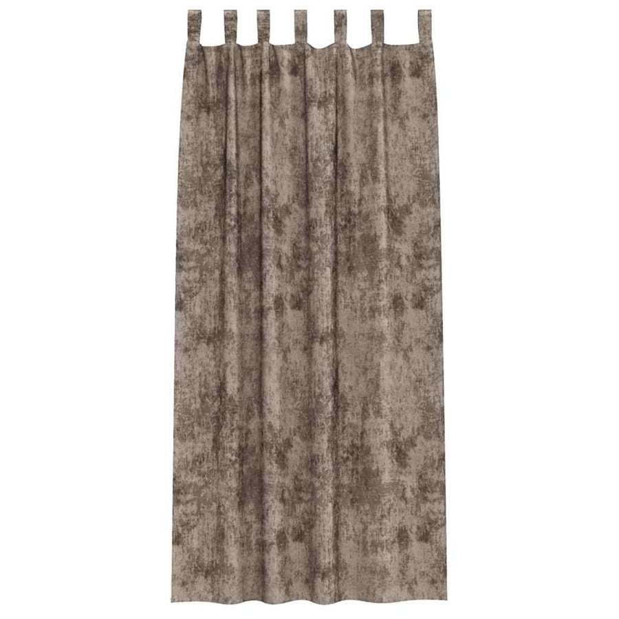 Velvet Gordijnen 2 pcs Cappuccino 245 x 140 cm Fluweel