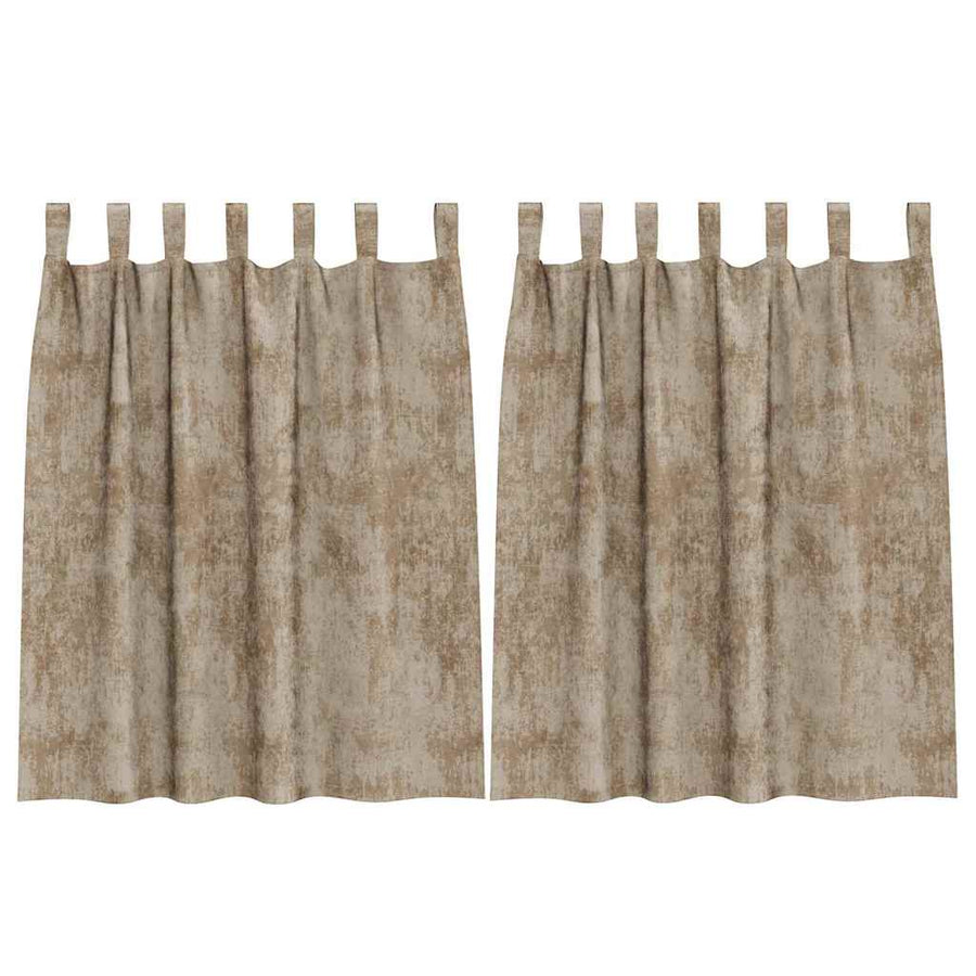 Velvet Gordijnen 2 pcs champagne 140 x 140 cm Fluweel