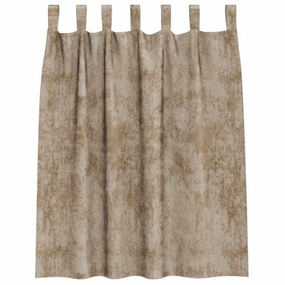 Velvet Gordijnen 2 pcs champagne 140 x 140 cm Fluweel
