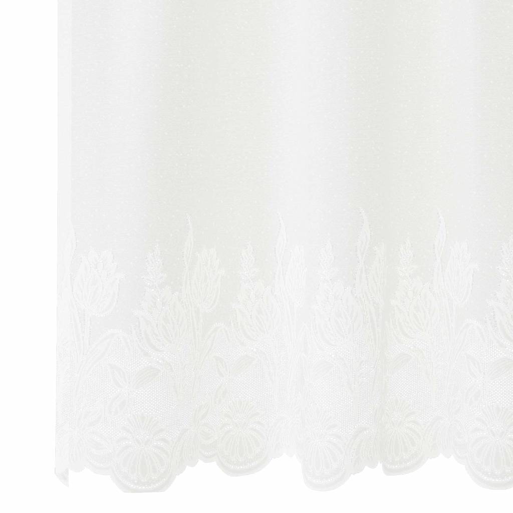 Gordijnen met gordijnen Bloemen Wit 200 x 140 cm Polyester