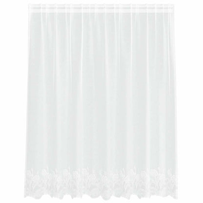 Gordijnen met gordijnen Bloemen Wit 200 x 140 cm Polyester