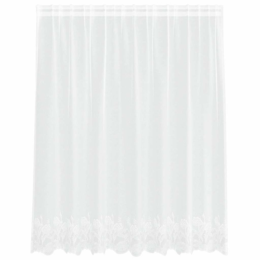 Gordijnen met gordijnen Bloemen Wit 200 x 140 cm Polyester
