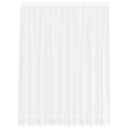 Gordijnen met gordijnen Bloemen Wit 300 x 240 cm Polyester