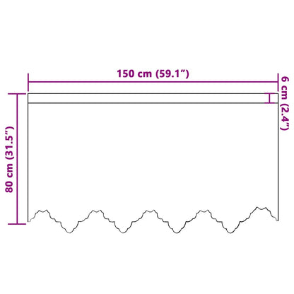 Gordijnen met gordijnen Wit 150 x 80 cm Polyester