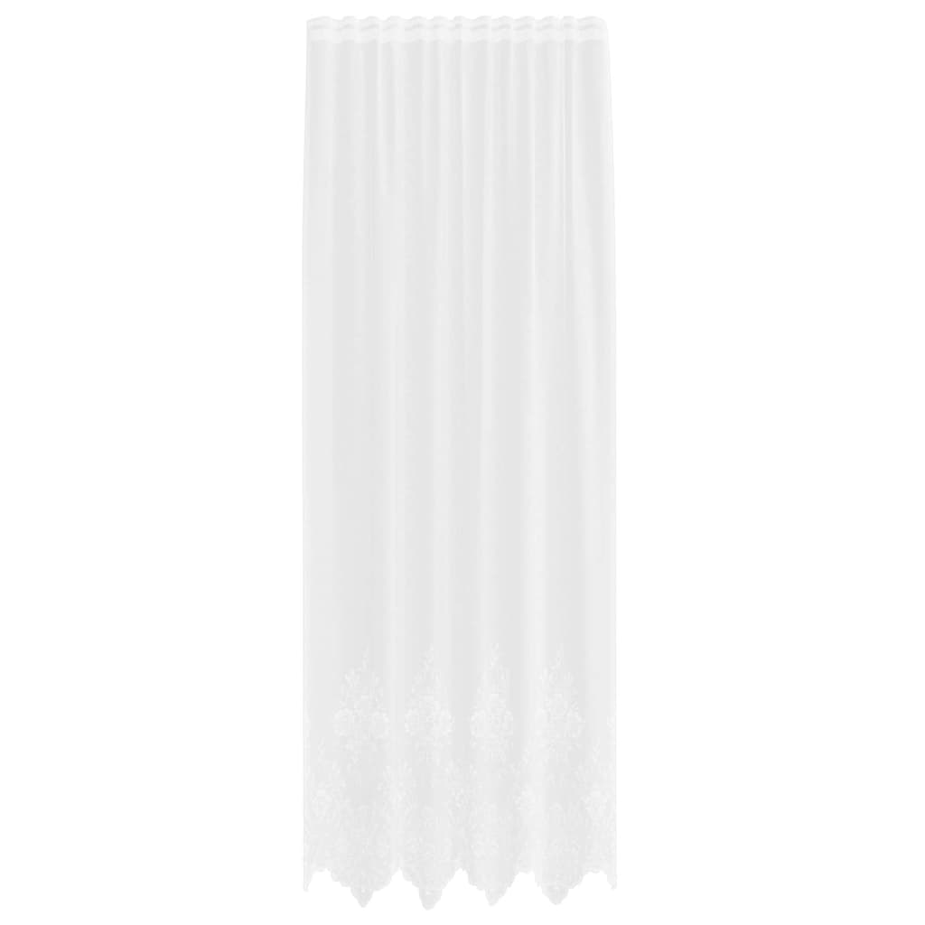 Gordijnen met gordijnen Wit 150 x 300 cm Polyester