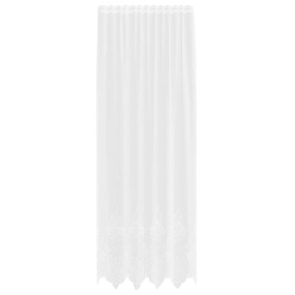 Gordijnen met gordijnen Wit 150 x 300 cm Polyester