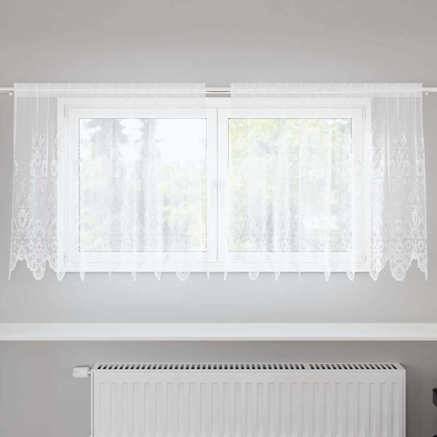 Gordijnen met gordijnen Wit 200 x 80 cm Polyester