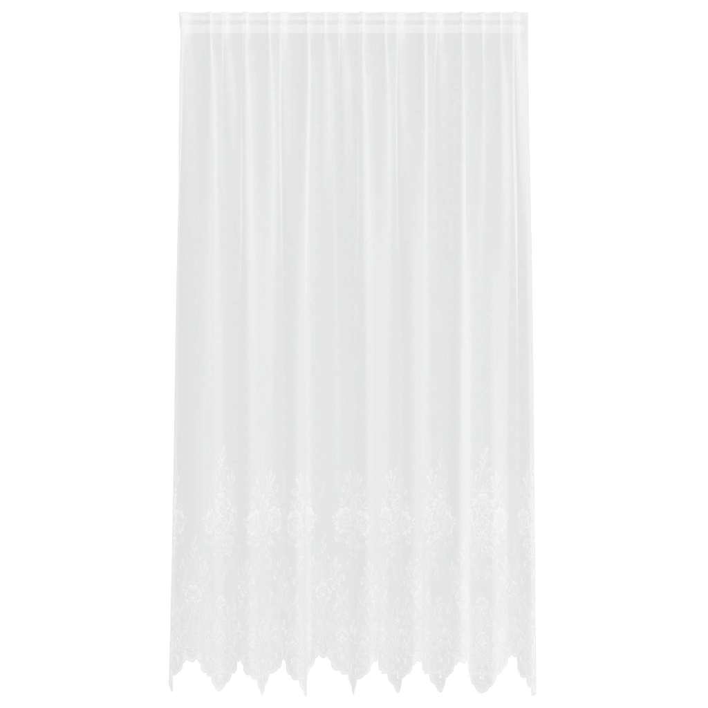 Gordijnen met gordijnen Bloemen Wit 200 x 200 cm Polyester
