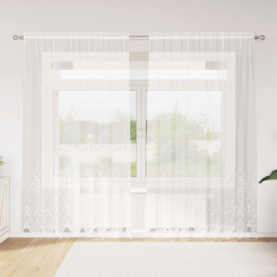 Gordijnen met gordijnen Anders Wit 200 x 245 cm Polyester