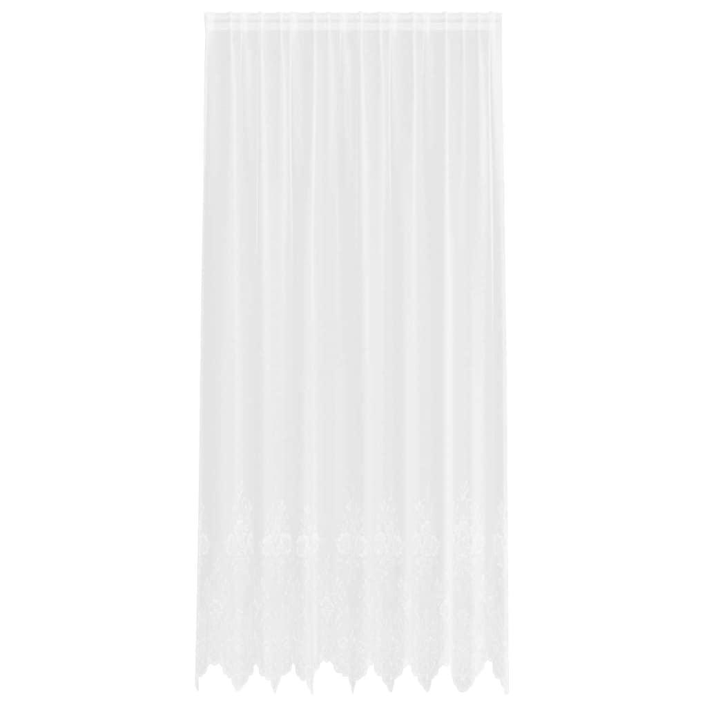 Gordijnen met gordijnen Bloemen Wit 200 x 280 cm Polyester