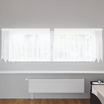 Gordijnen met gordijnen Wit 300 x 100 cm Polyester