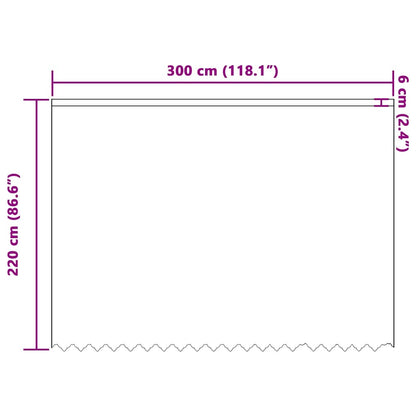 Gordijnen met gordijnen Wit 300 x 220 cm Polyester