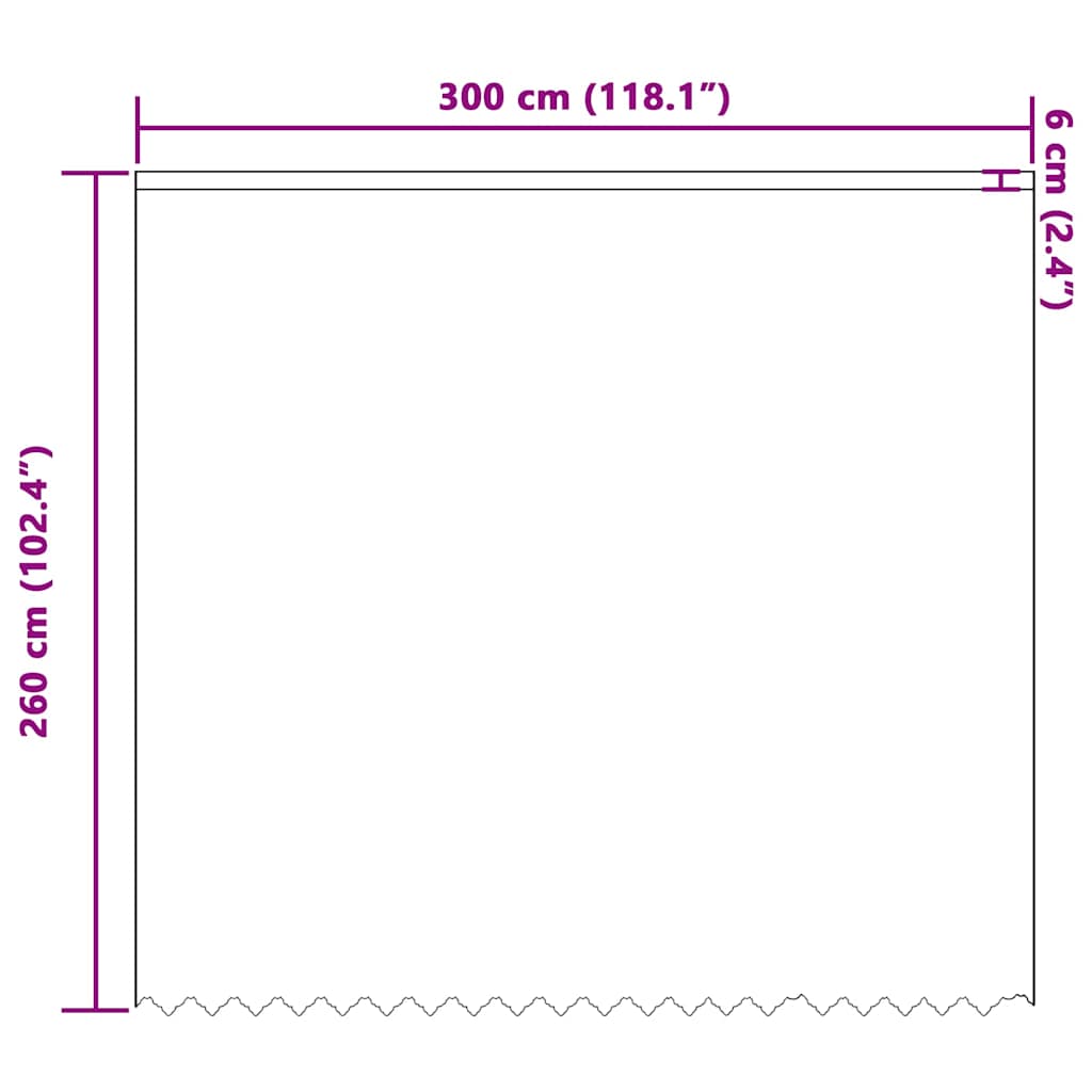 Gordijnen met gordijnen Wit 300 x 260 cm Polyester